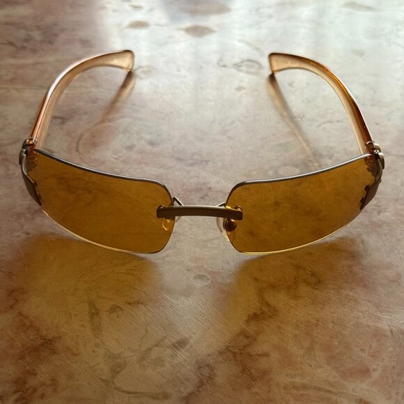 CHANEL Gold-Tinted Sunglasses - Picture 1 of 4